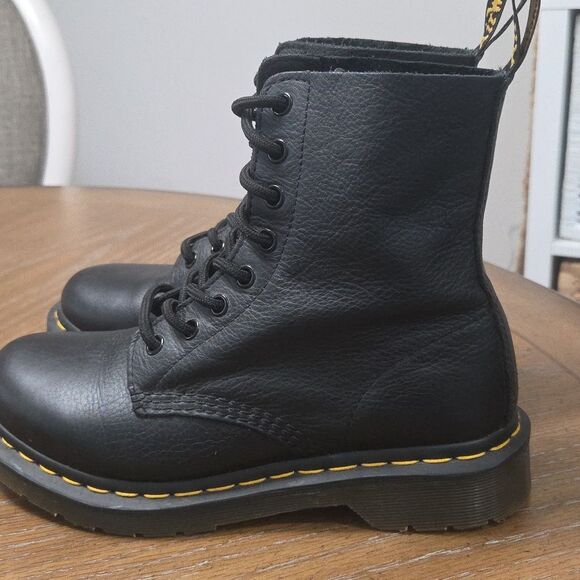 Dr Martens 1460 Pascal Womans Leather Black Boots, Size 7 - Picture 6 of 14